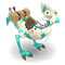 Almond and Turquoise Dragoturkey