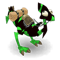 Ebony and Emerald Dragoturkey