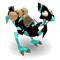 Ebony and Turquoise Dragoturkey