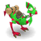 Emerald and Crimson Dragoturkey