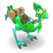 Emerald and Turquoise Dragoturkey