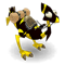 Golden and Ebony Dragoturkey
