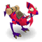 Indigo and Crimson Dragoturkey