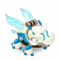 Ivory and Turquoise Rhineetle