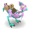 Plum and Turquoise Dragoturkey